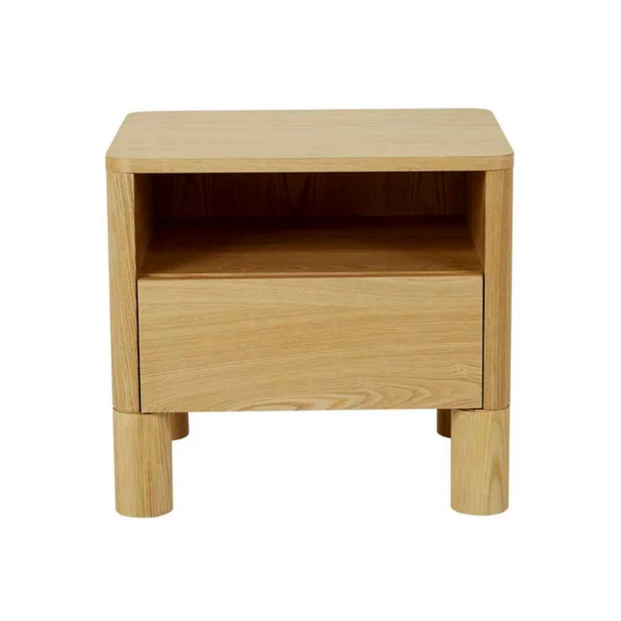 Artie Open Bedside in Natural Ash