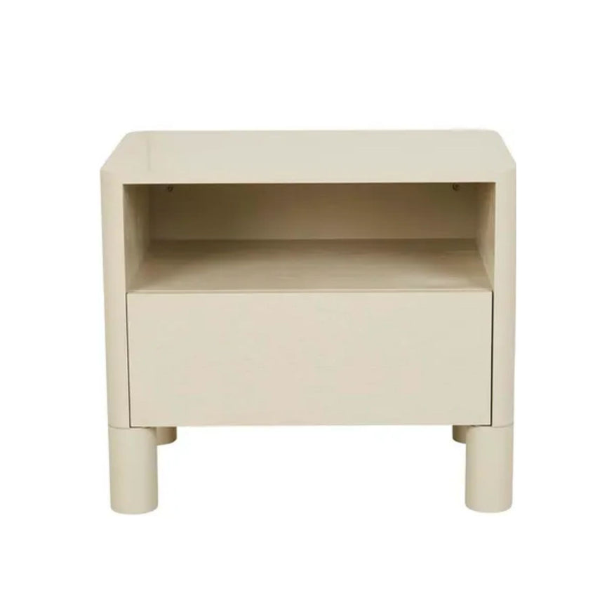 Artie Open Large Bedside in Putty