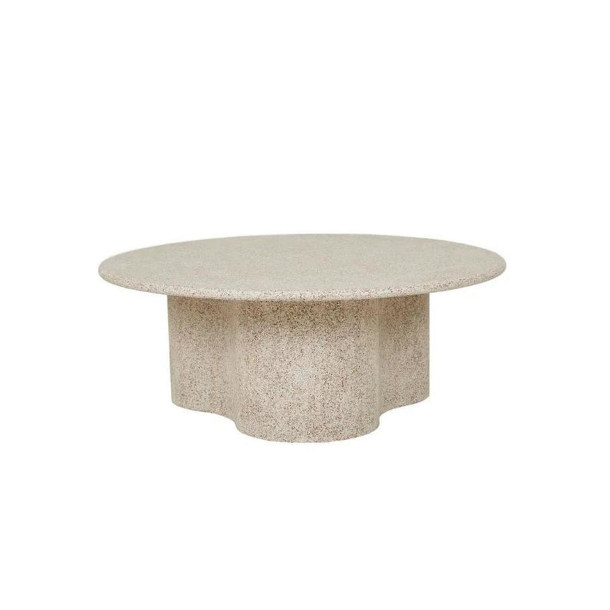 Artie Outdoor Wave Coffee Table in Warm Sand