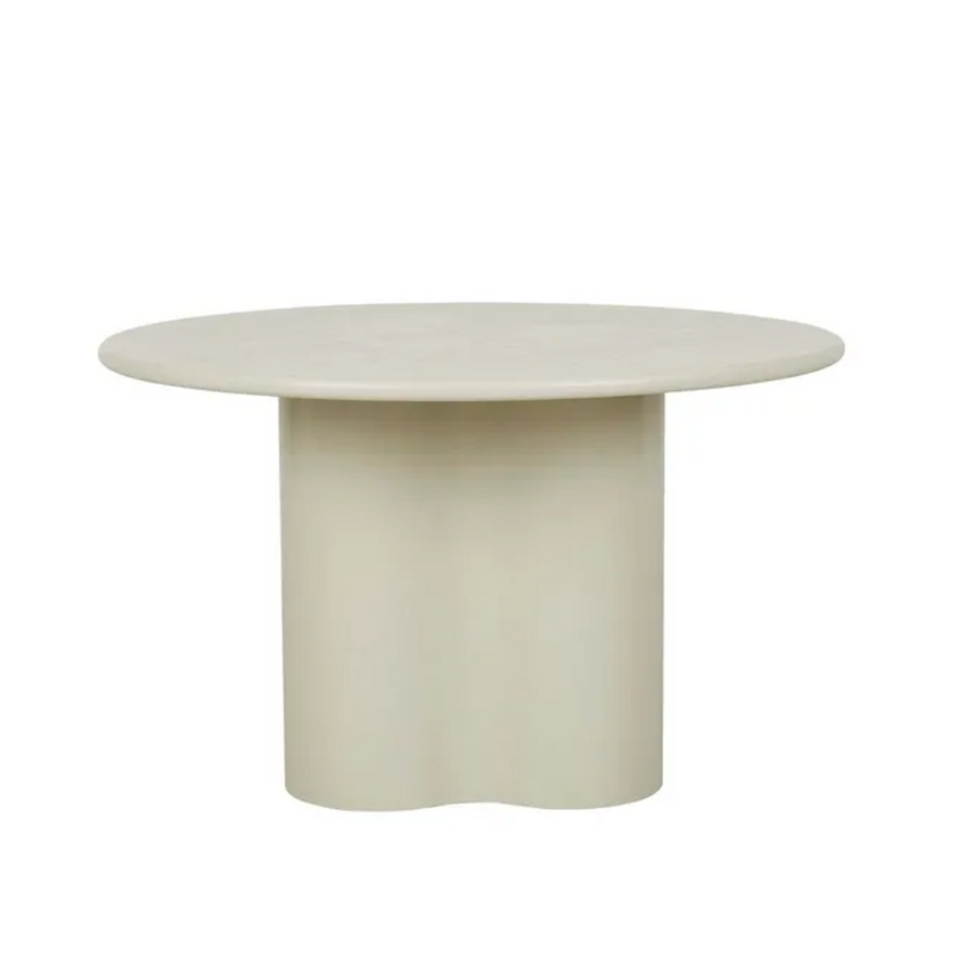 Artie Wave 125cm Dining Table in Putty