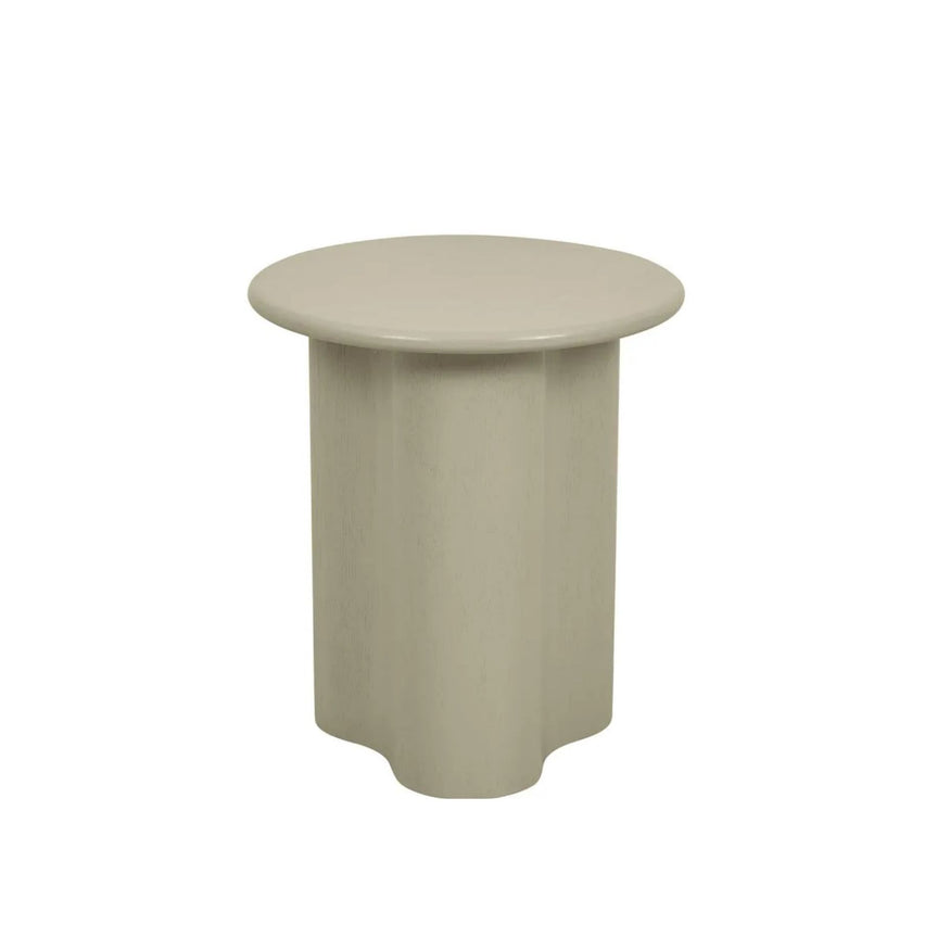Artie Wave Side Table in Putty