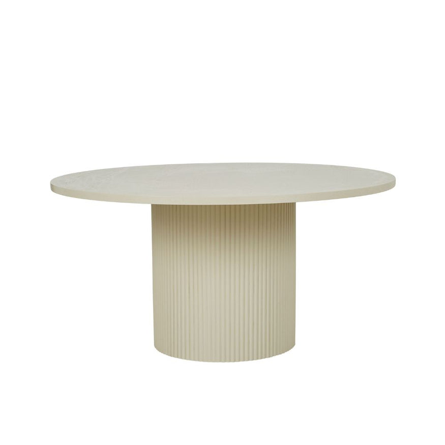 Benjamin Ripple Dining Table in Putty