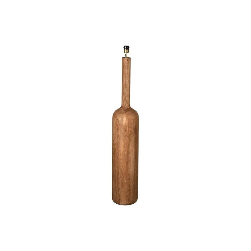 Flask Wood Floor Lamp Base Saddle - Base Only