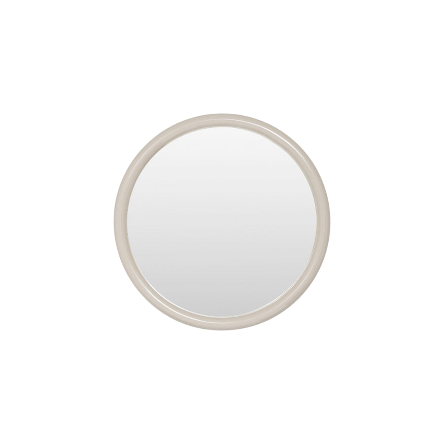 Gertrude Round Gloss Sand Mirror
