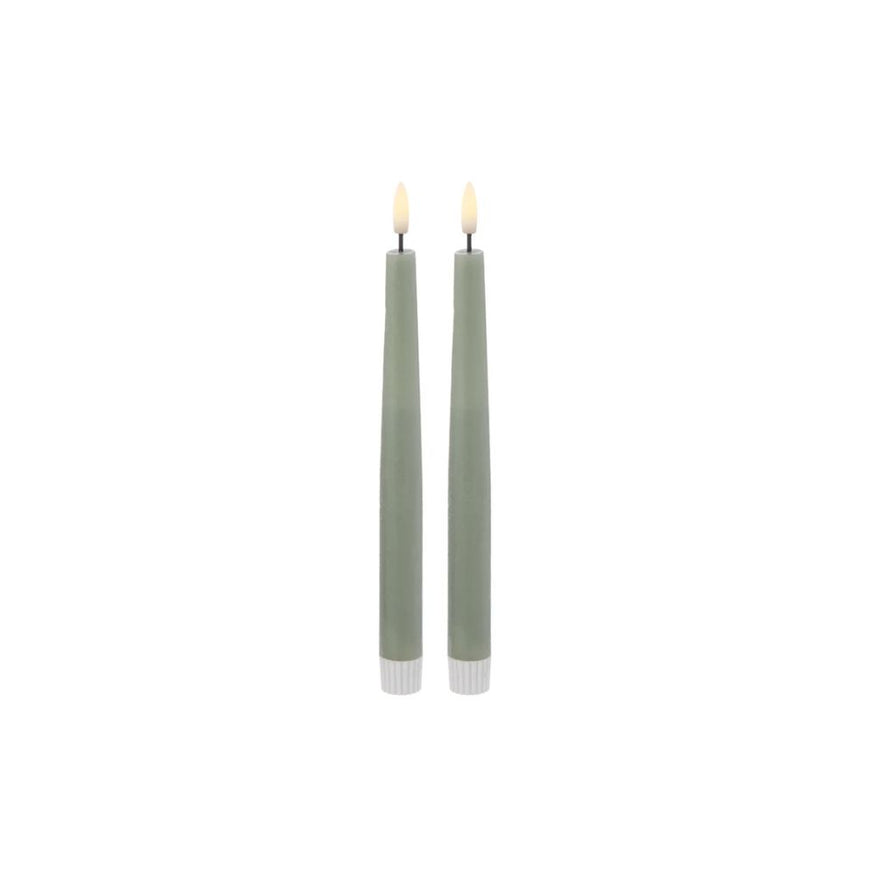 Hughe LED Flickering Taper Candle-Set of 2