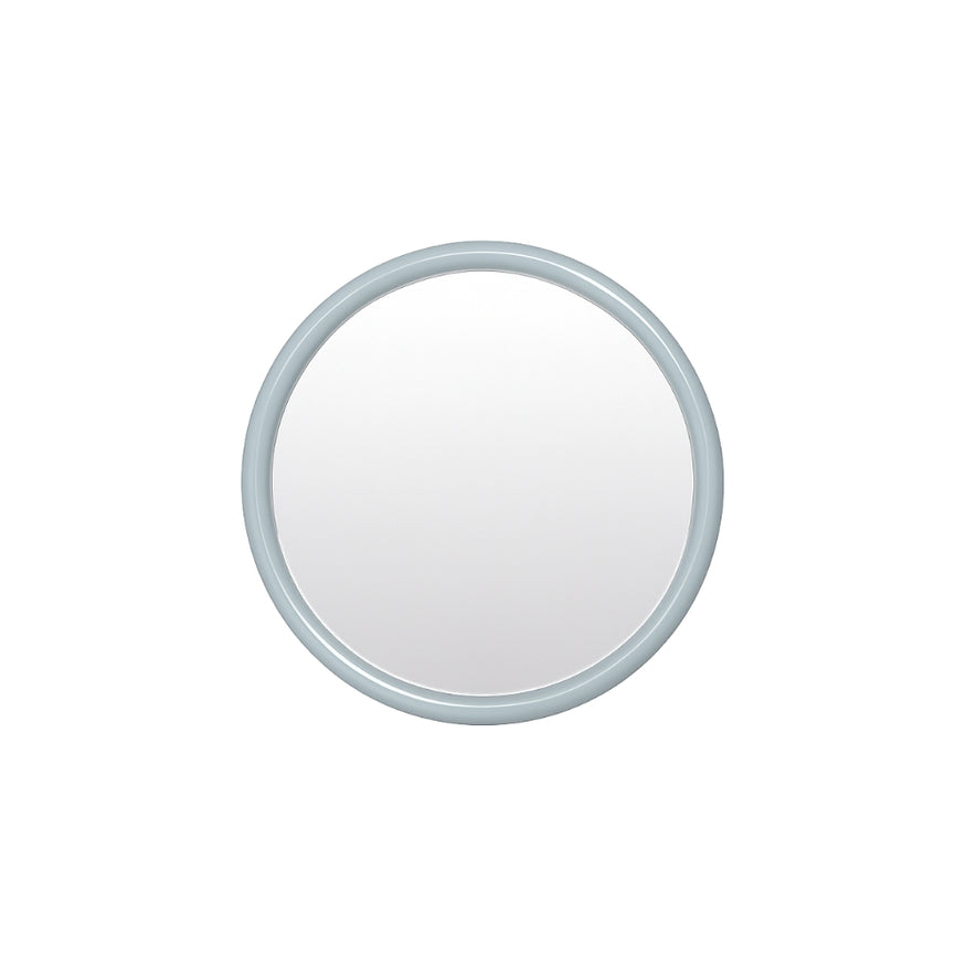 Gertrude Round Gloss Dusty Blue Mirror