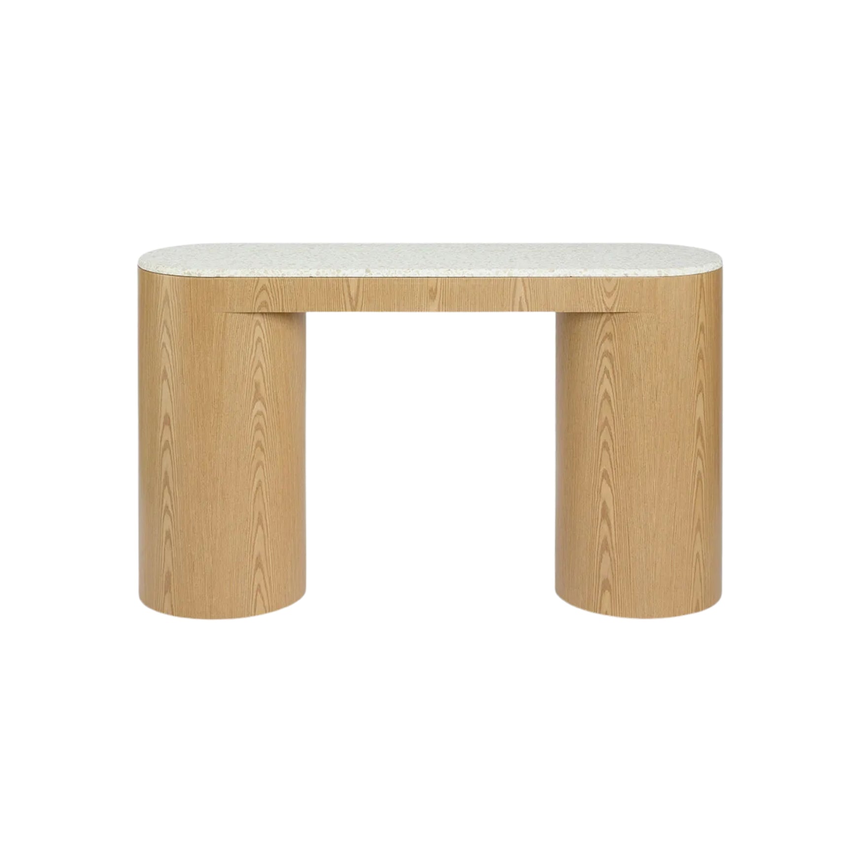 Arlo Console in Light Oak & Terrazzo