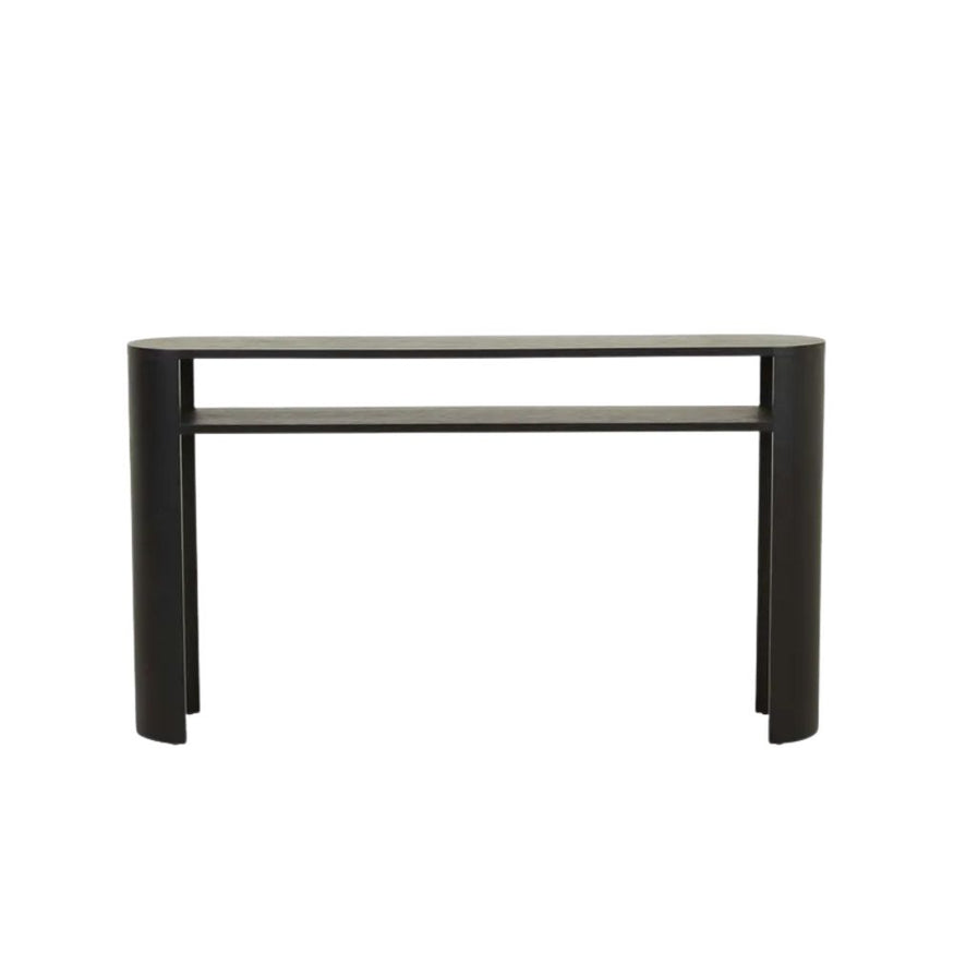 Classique Oval Shelf Console in Matt Dark Oak