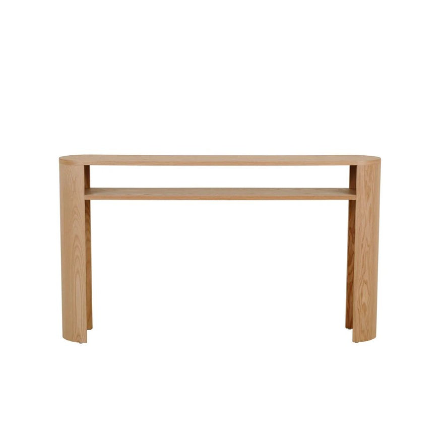 Classique Oval Shelf Console in Natural Ash