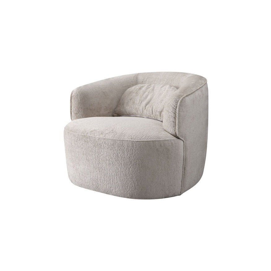 Grace Swivel Chair in Caulfield Oatmeal
