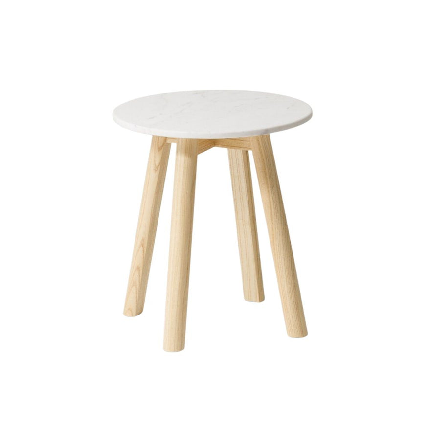 Enkel Marbel Side Table in Natural