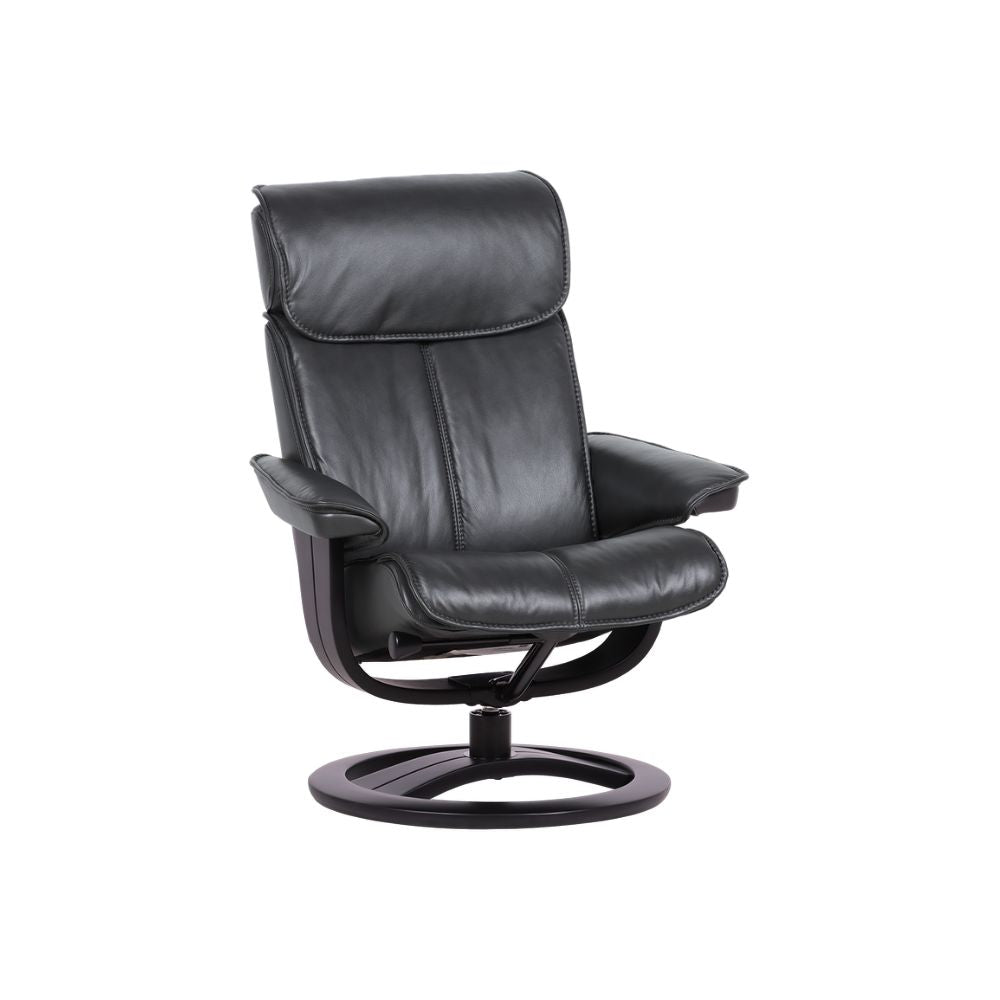 Fjord Motion Chair & Footstool in Leather