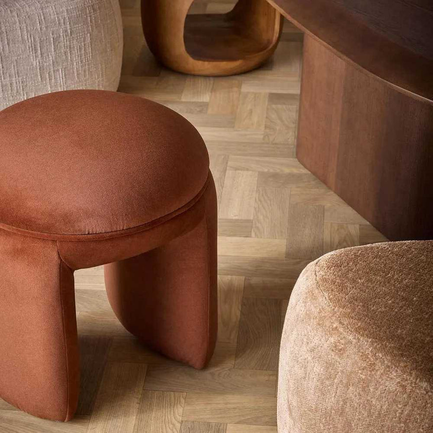 Harper Ottoman in Oatmeal
