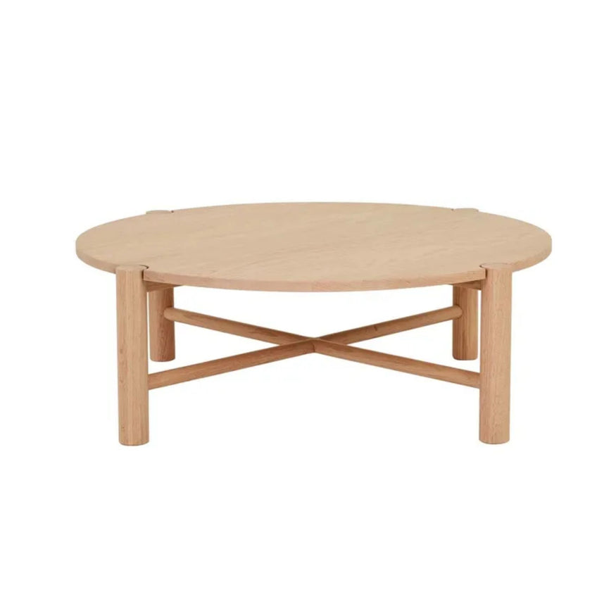 Linea Oslo Round Coffee Table in New Oak