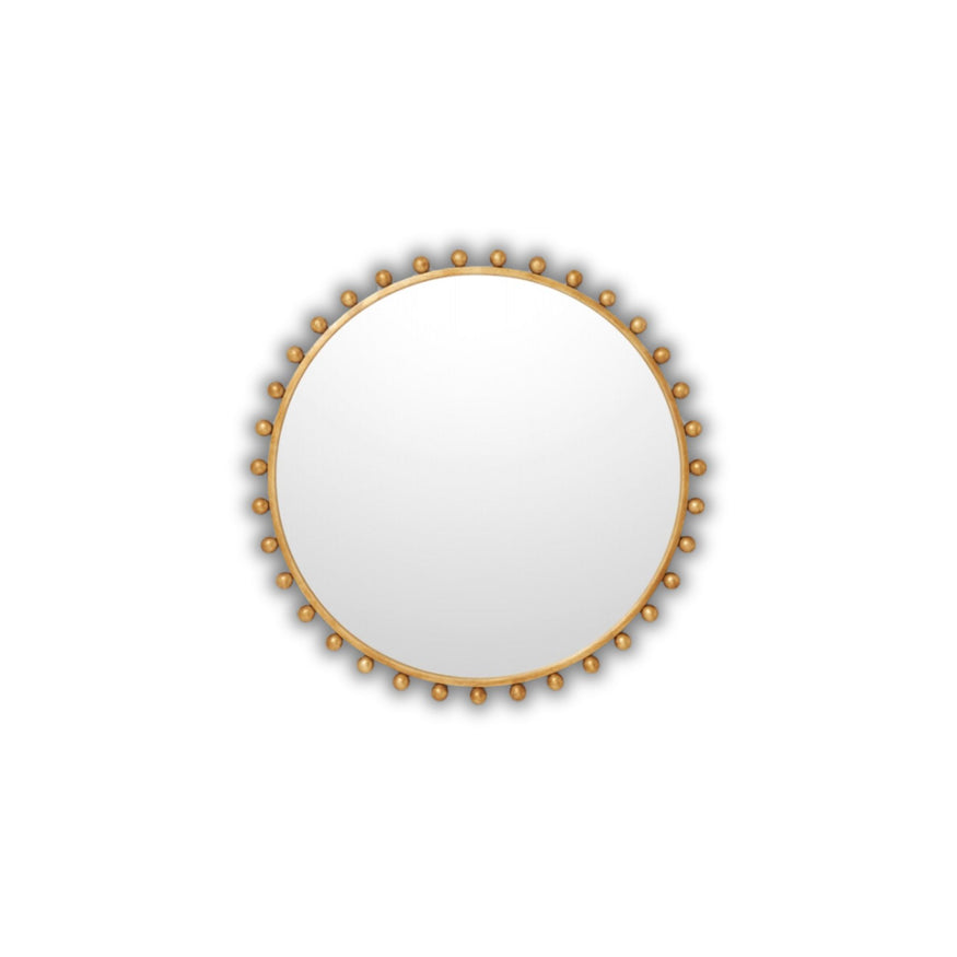 Luna Round Gold Mirror