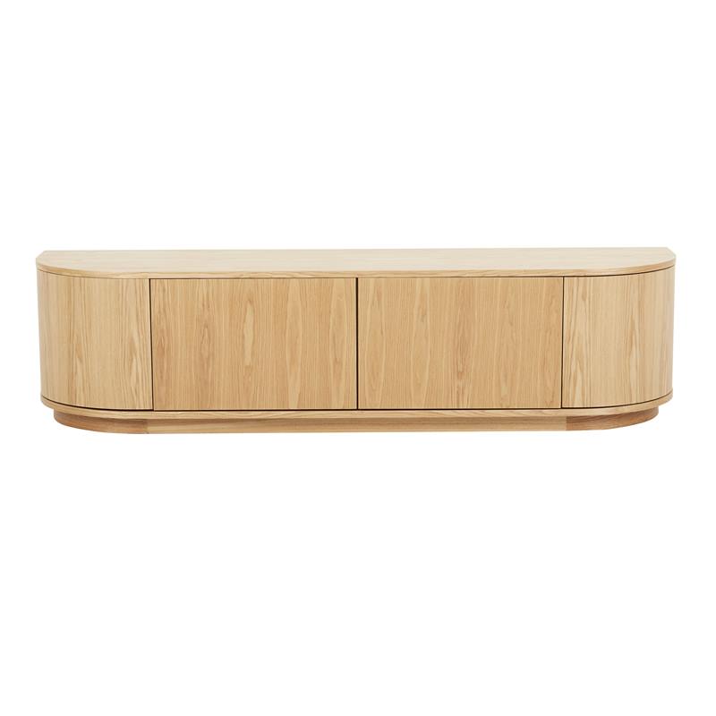 Oberon Crescent TV Unit in Natural Ash