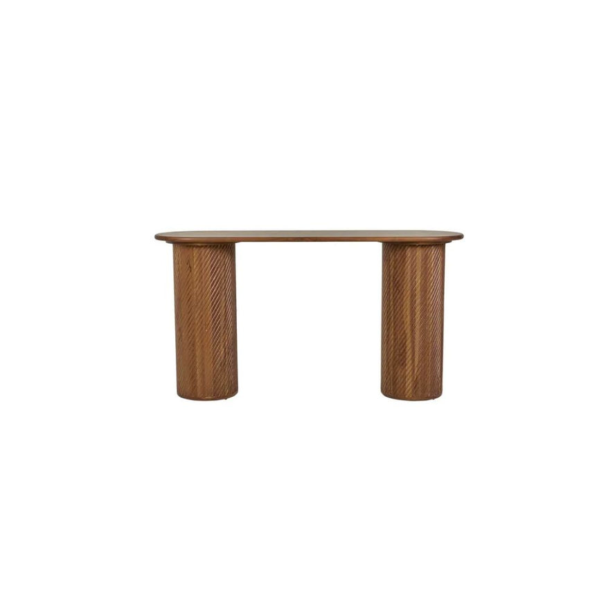 Orion Pillar Console in Teak