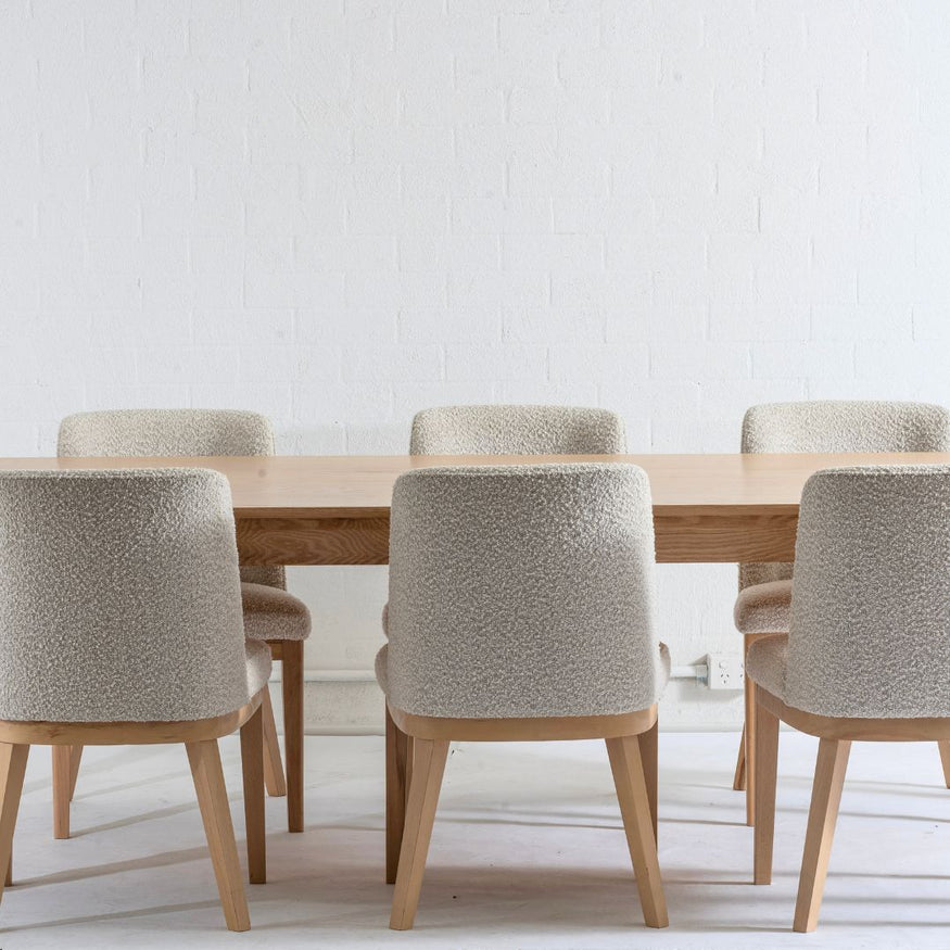 Hugo 7 Pce Dining Table + Kingston Chairs Bundle