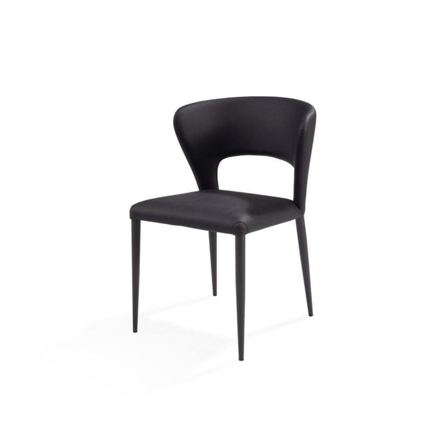 Remy II Dining Chair in Mustang Black Metal Leg