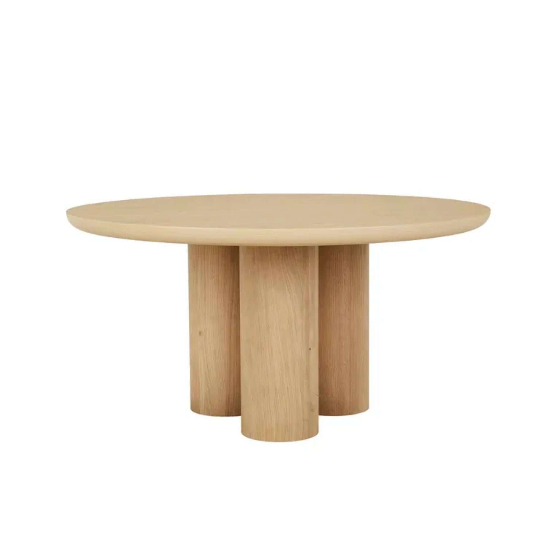 Seb Round Dining Table in Oak – Sofa & Soul