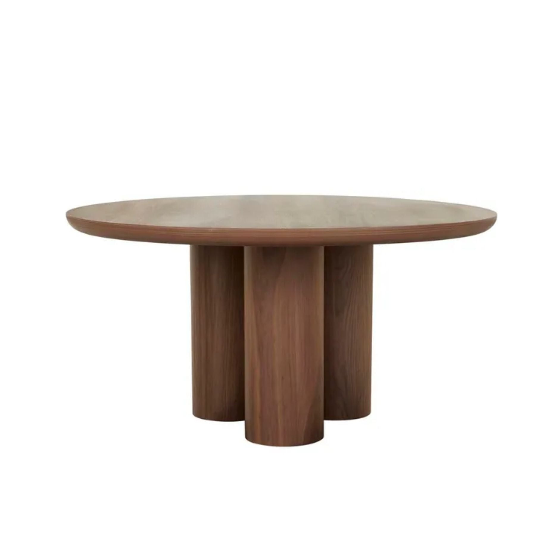 Seb Round Dining Table in Walnut – Sofa & Soul