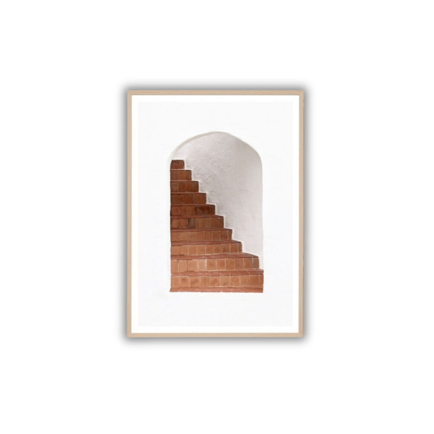 Terracotta Stairs Print