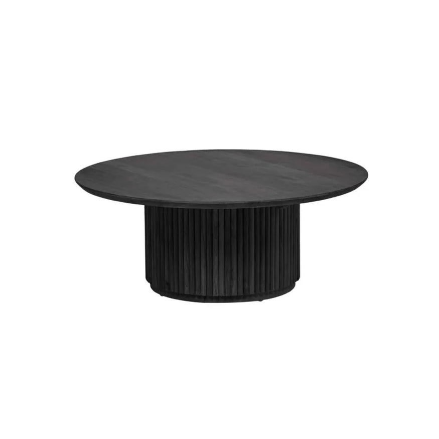 Tully Round Coffee Table in Ebony