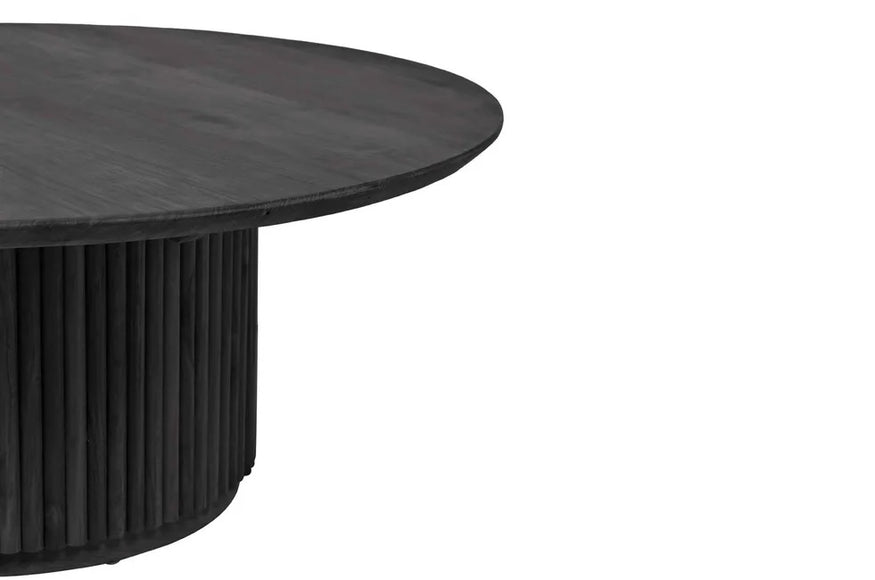 Tully Round Coffee Table in Ebony