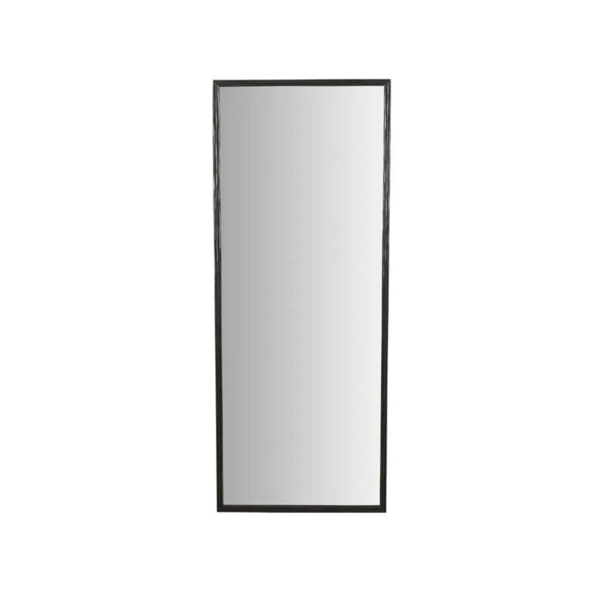 Verona Ribbed Floor Mirror in Black