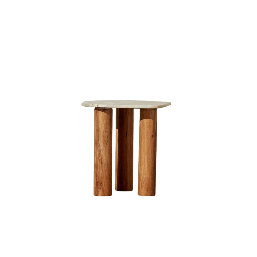 Waverly Side Table in Grey Lagoon